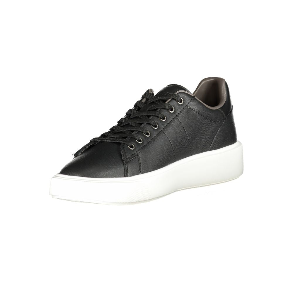 Blauer Black Polyurethane Men's Sneaker - ClickThatClicks 