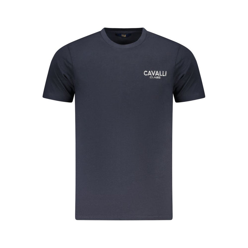 Cavalli Class Blue Cotton Men T-Shirt