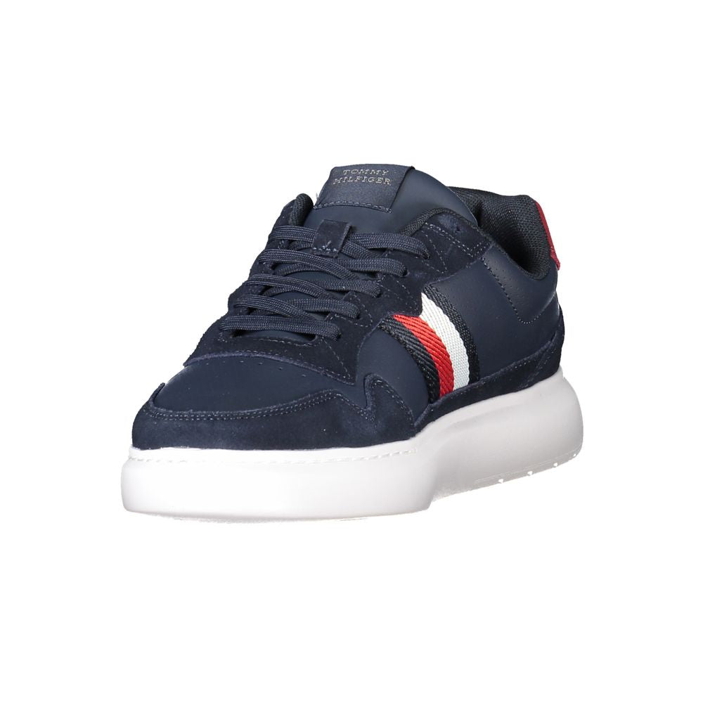 Tommy Hilfiger Blue Polyurethane Men Sneaker - ClickThatClicks 