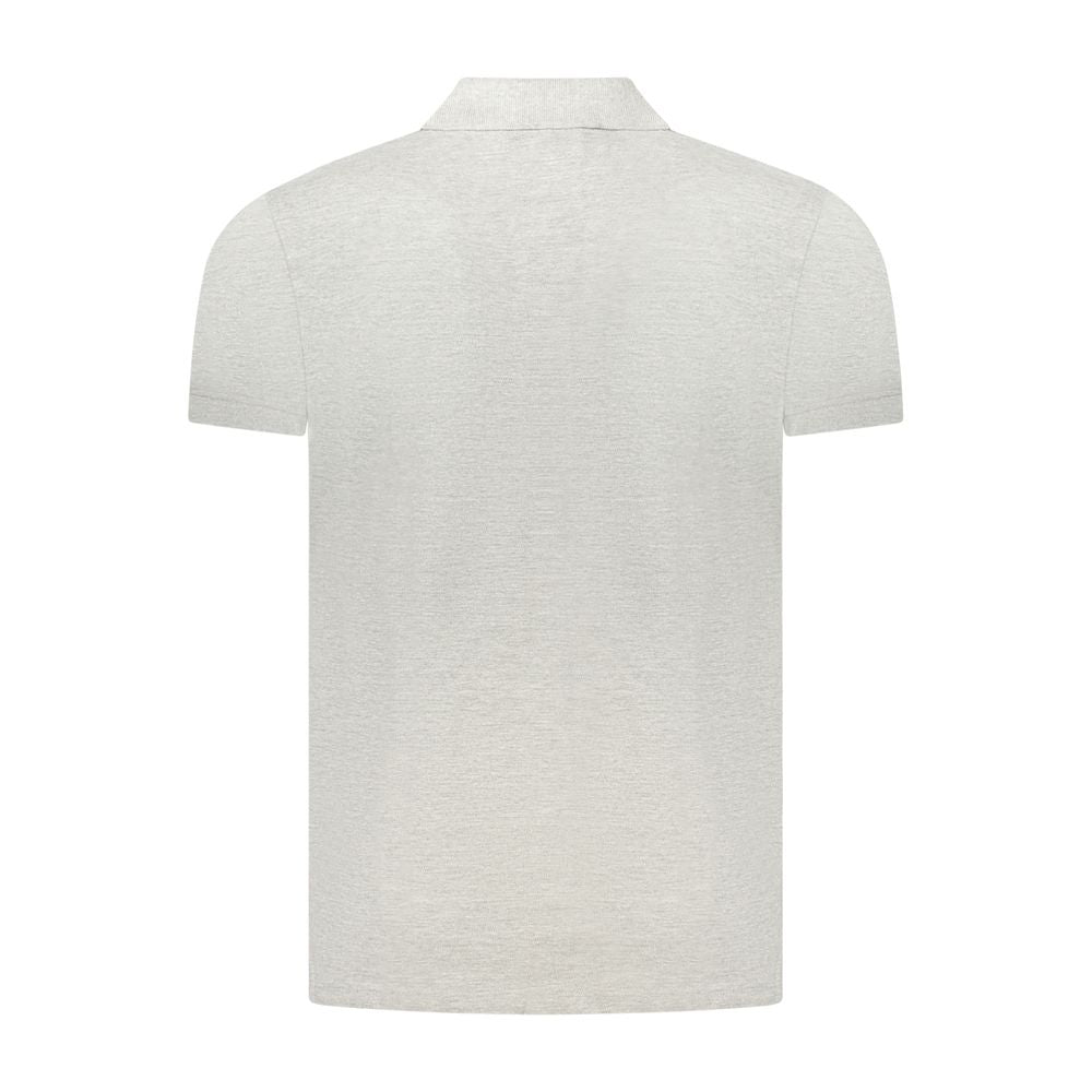 Cavalli Class Grigio Cotton Men's Polo Shirt - ClickThatClicks 