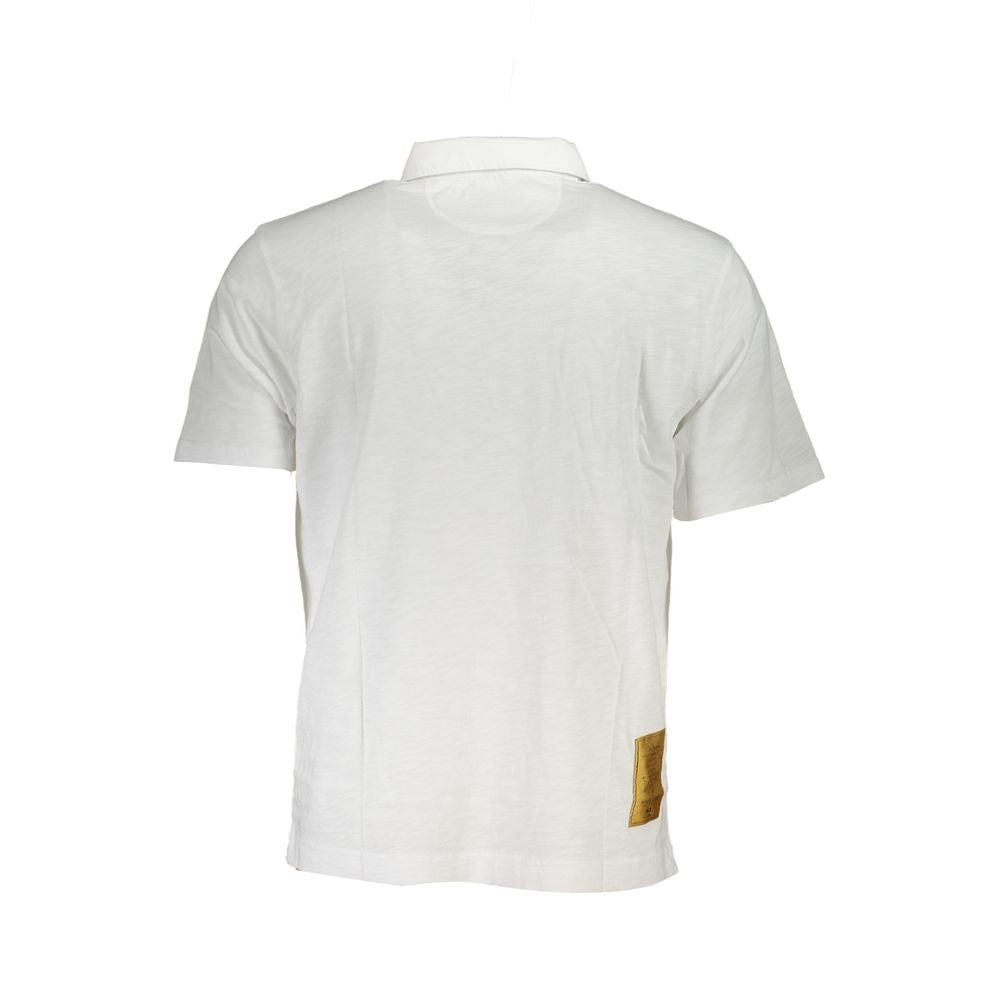 La Martina White Cotton Men's Polo Shirt - ClickThatClicks 