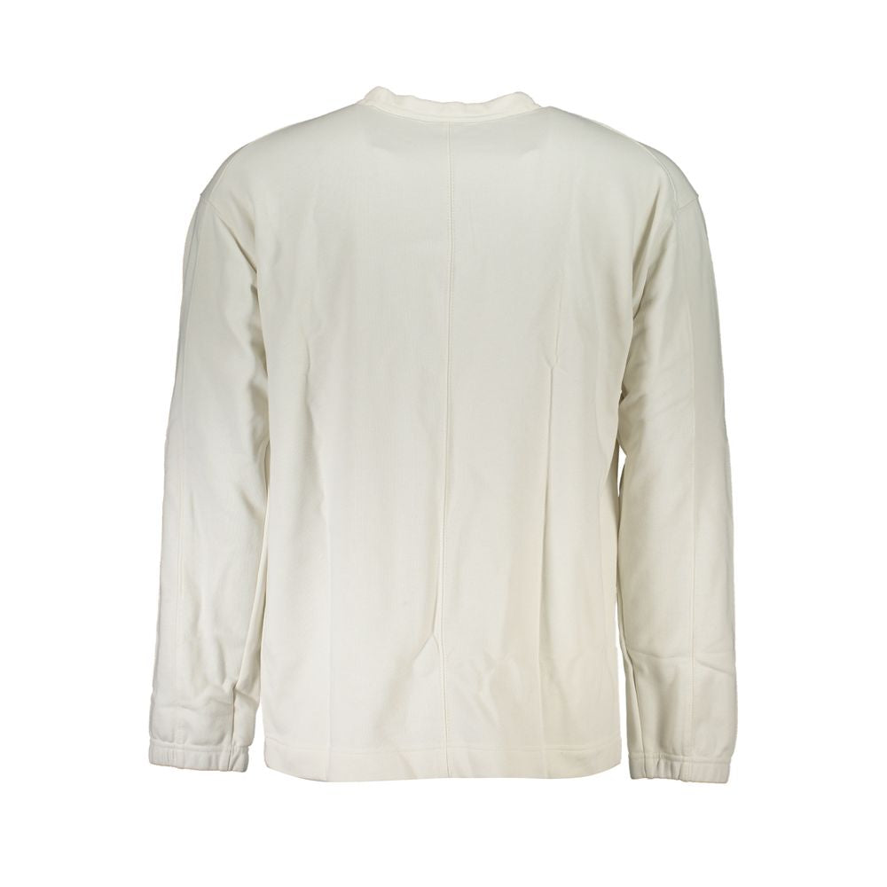 Calvin Klein White Cotton Men Sweater - ClickThatClicks 