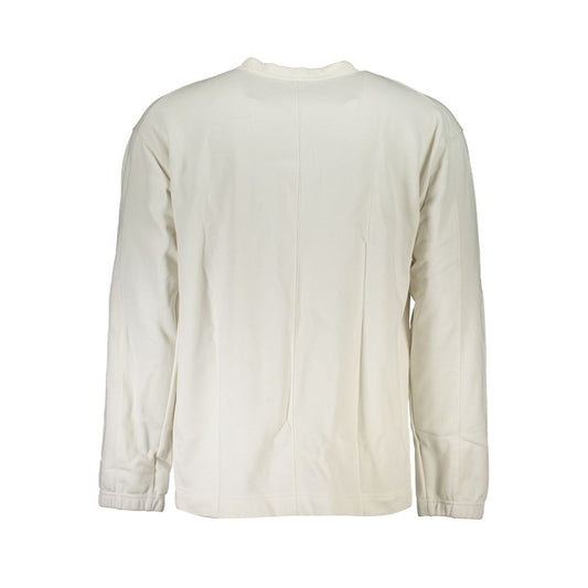 Calvin Klein White Cotton Men Sweater - ClickThatClicks 