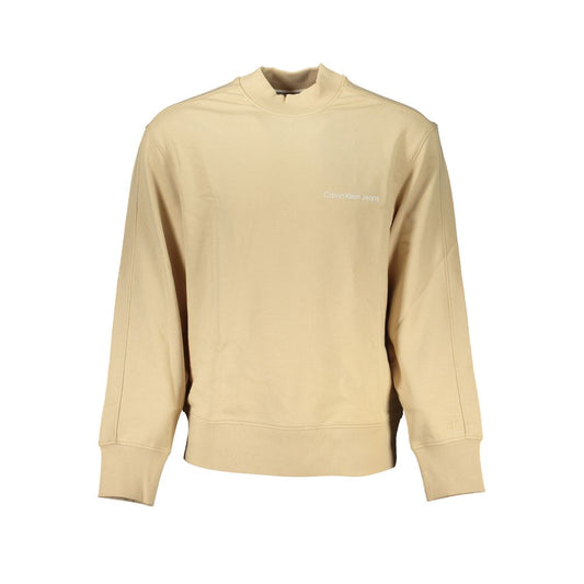 Calvin Klein Beige Cotton Men's Sweatshirt - ClickThatClicks 