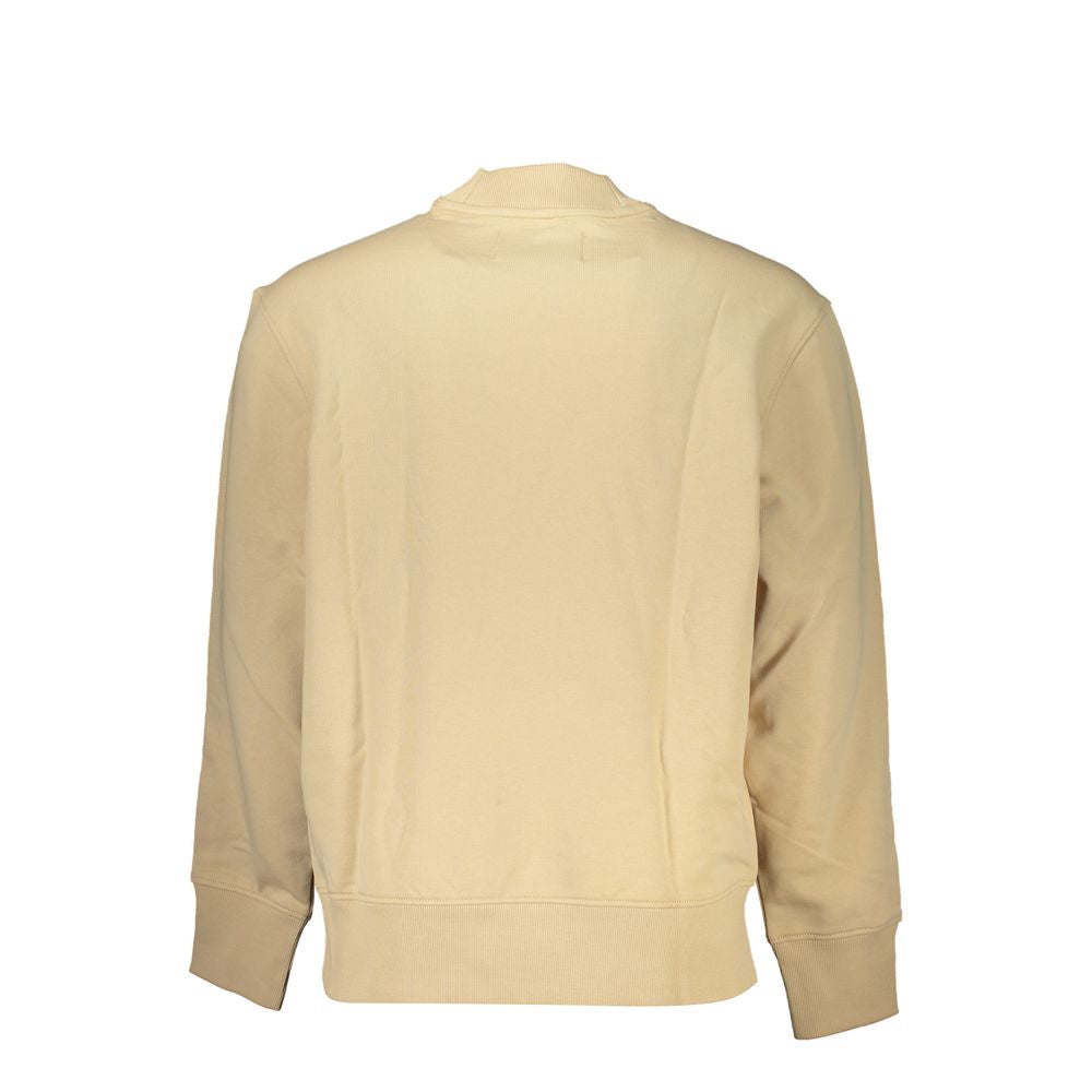 Calvin Klein Beige Cotton Men's Sweatshirt - ClickThatClicks 