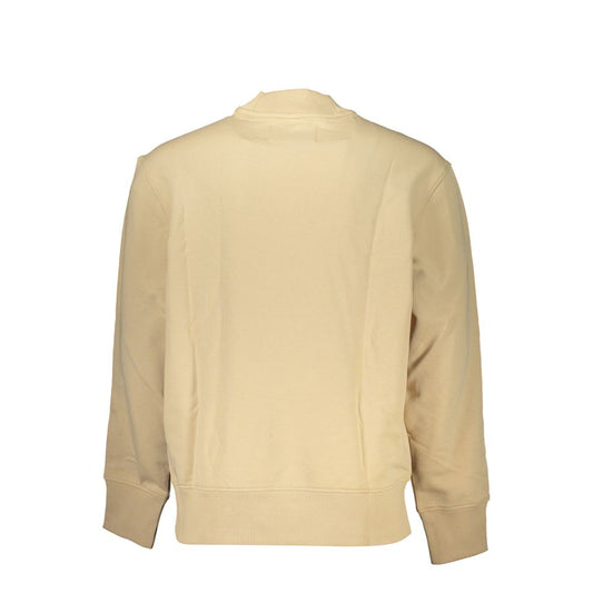 Calvin Klein Beige Cotton Men's Sweatshirt - ClickThatClicks 