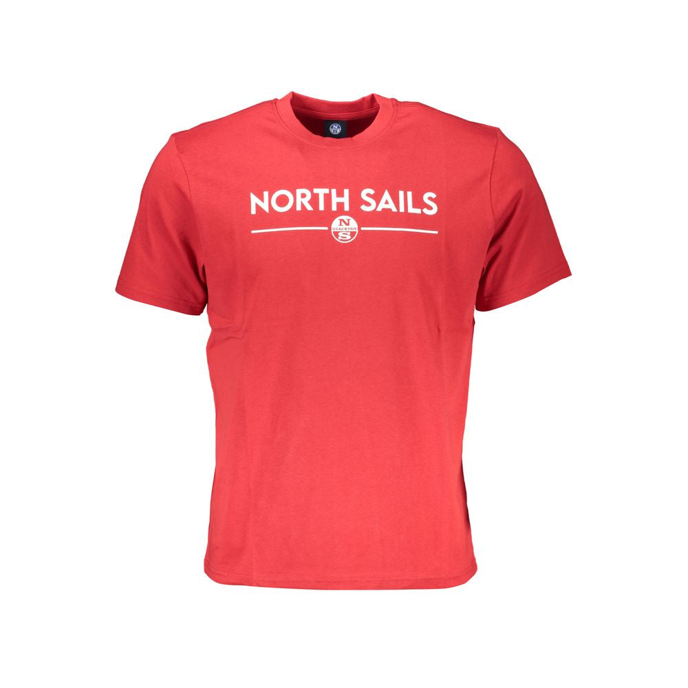 North Sails Rosso Cotton Men T-Shirt - ClickThatClicks 