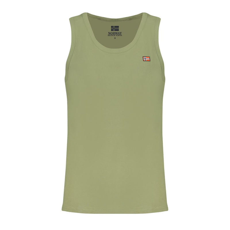 Norway 1963 Green Cotton Men Shirt