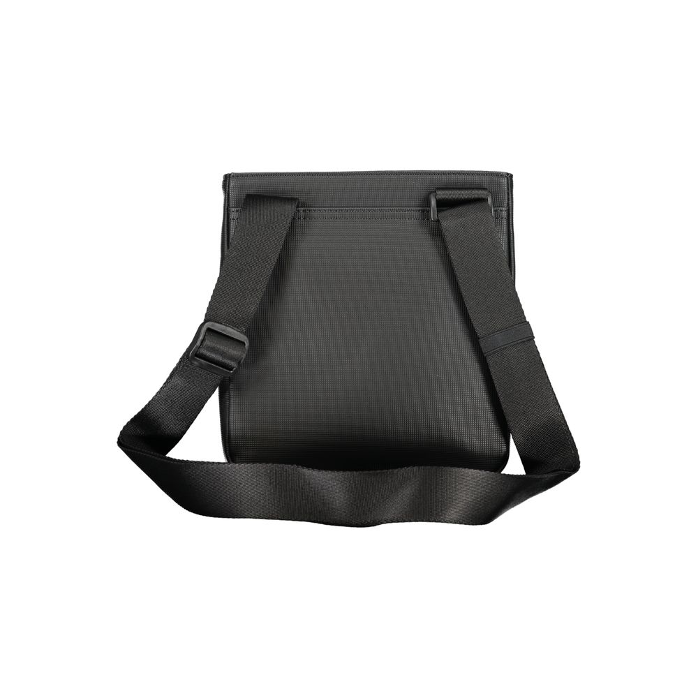 Tommy Hilfiger Black Polyurethane Men Shoulder Bag - ClickThatClicks 