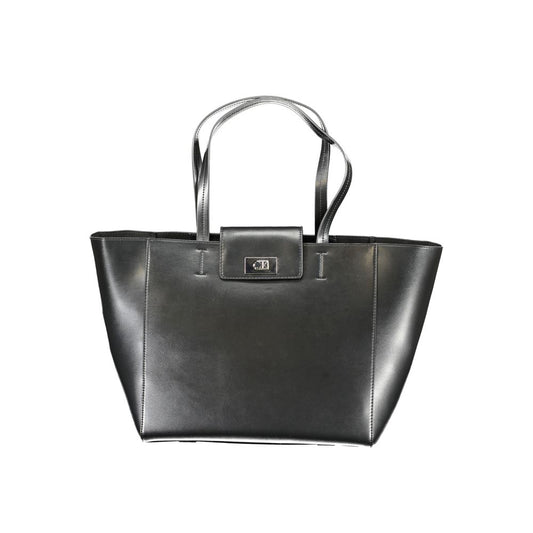 Calvin Klein Black Recycled Polyester Women Handbag - ClickThatClicks 