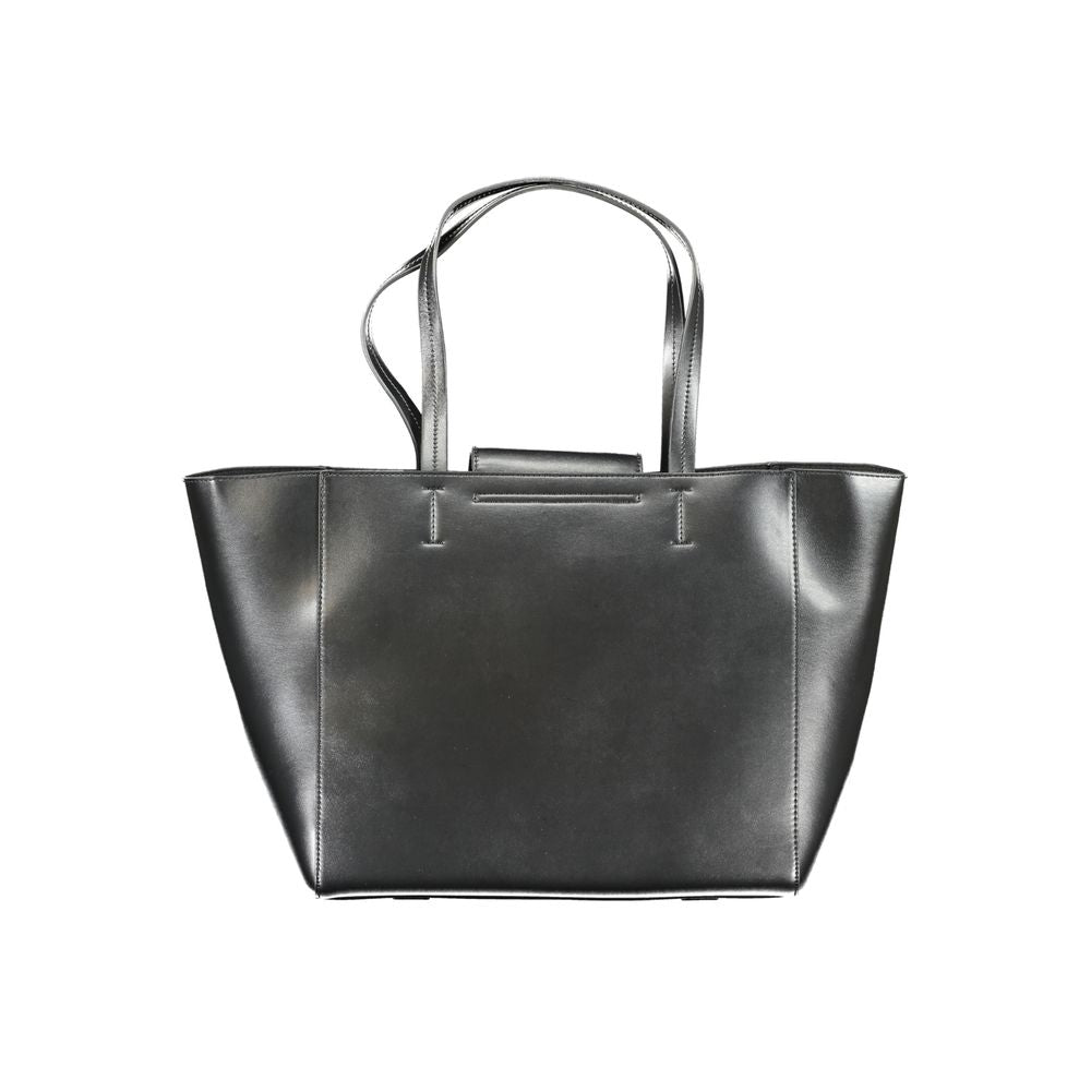 Calvin Klein Black Recycled Polyester Women Handbag - ClickThatClicks 
