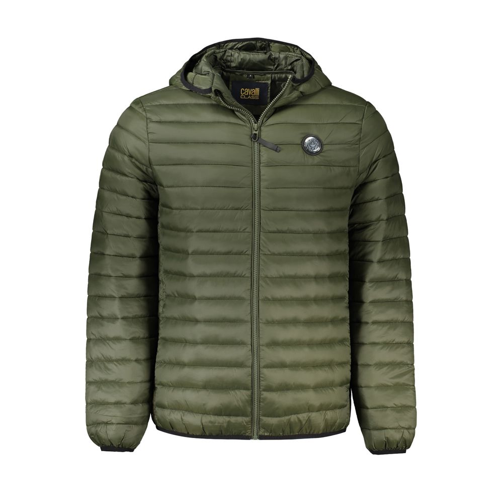 Cavalli Class Green Polyamide Men Jacket - ClickThatClicks 