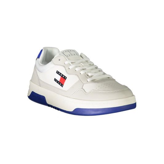 Tommy Hilfiger Bianco Polyurethane Men Sneaker - ClickThatClicks 