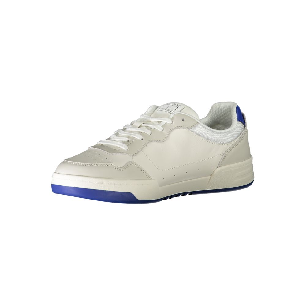 Tommy Hilfiger Bianco Polyurethane Men Sneaker - ClickThatClicks 