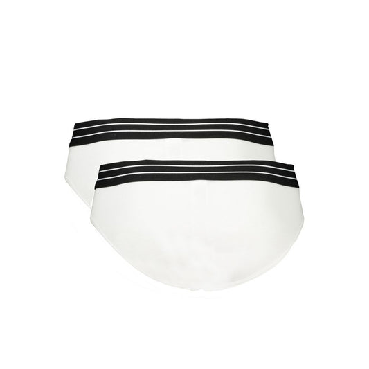 Cavalli Class White Cotton Men's Briefs - ClickThatClicks 
