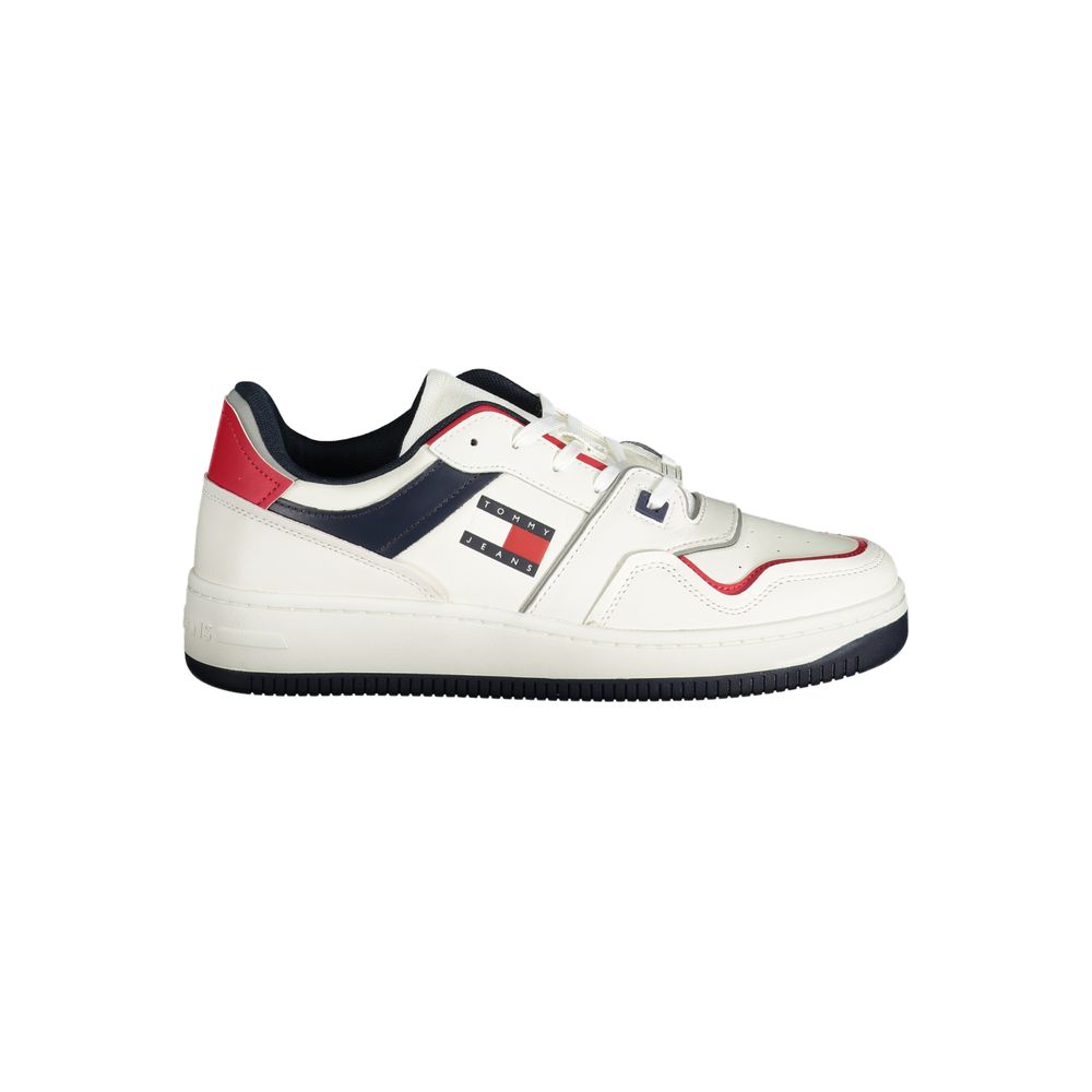 Tommy Hilfiger Bianco Polyurethane Men Sneaker - ClickThatClicks 