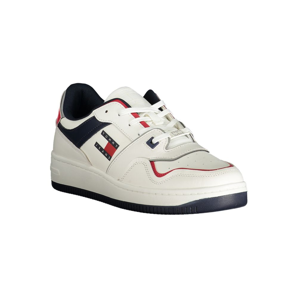 Tommy Hilfiger Bianco Polyurethane Men Sneaker - ClickThatClicks 