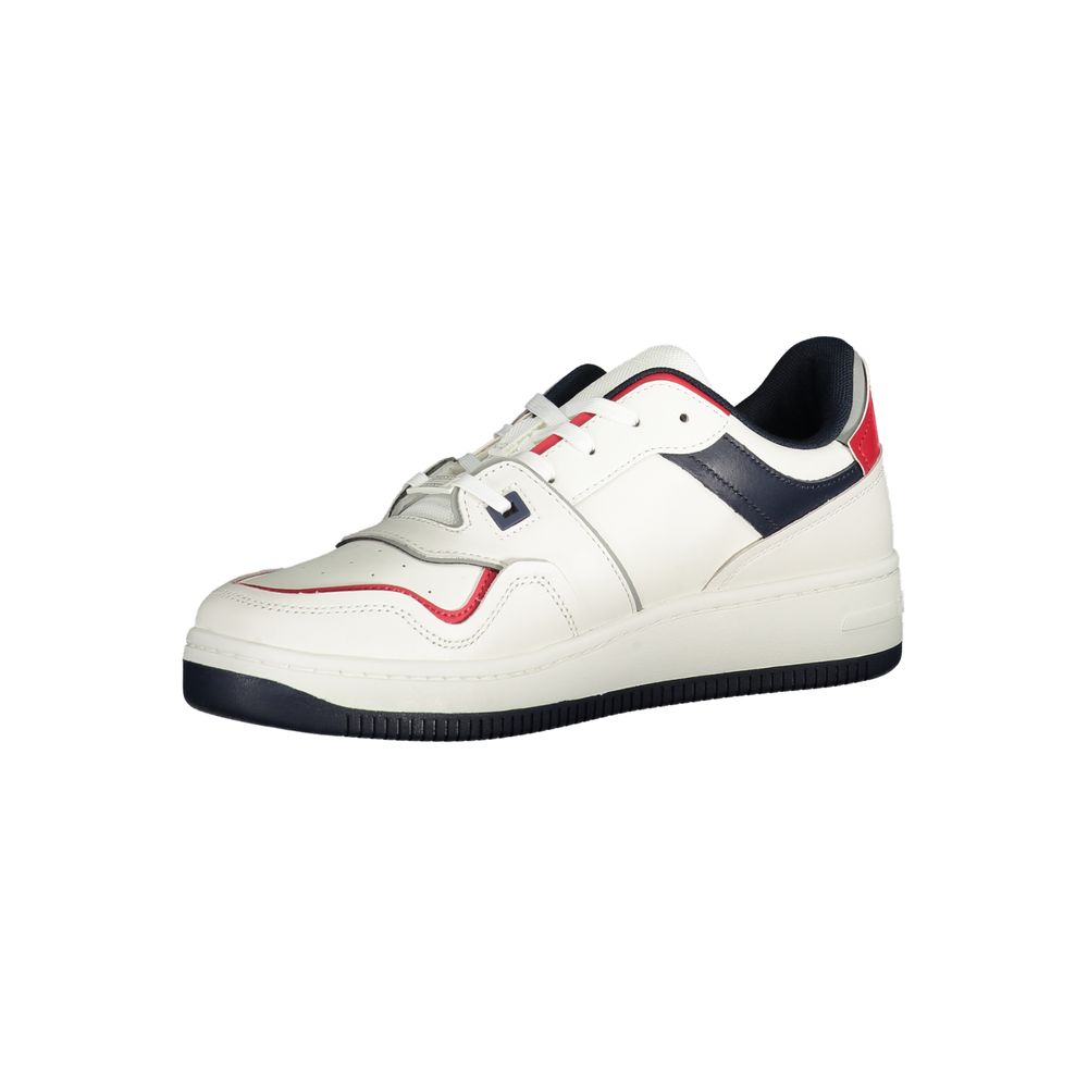 Tommy Hilfiger Bianco Polyurethane Men Sneaker - ClickThatClicks 