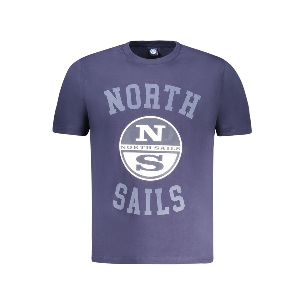 North Sails Blue Cotton Men's T-Shirt - ClickThatClicks 