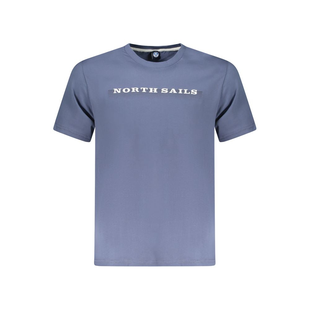North Sails Blue Cotton Men's T-Shirt - ClickThatClicks 