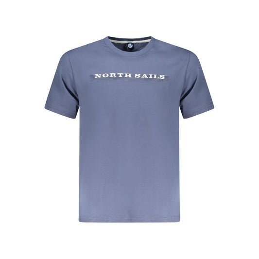 North Sails Blue Cotton Men's T-Shirt - ClickThatClicks 