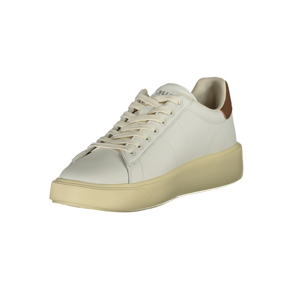 Blauer White Polyurethane Men Sneaker - ClickThatClicks 