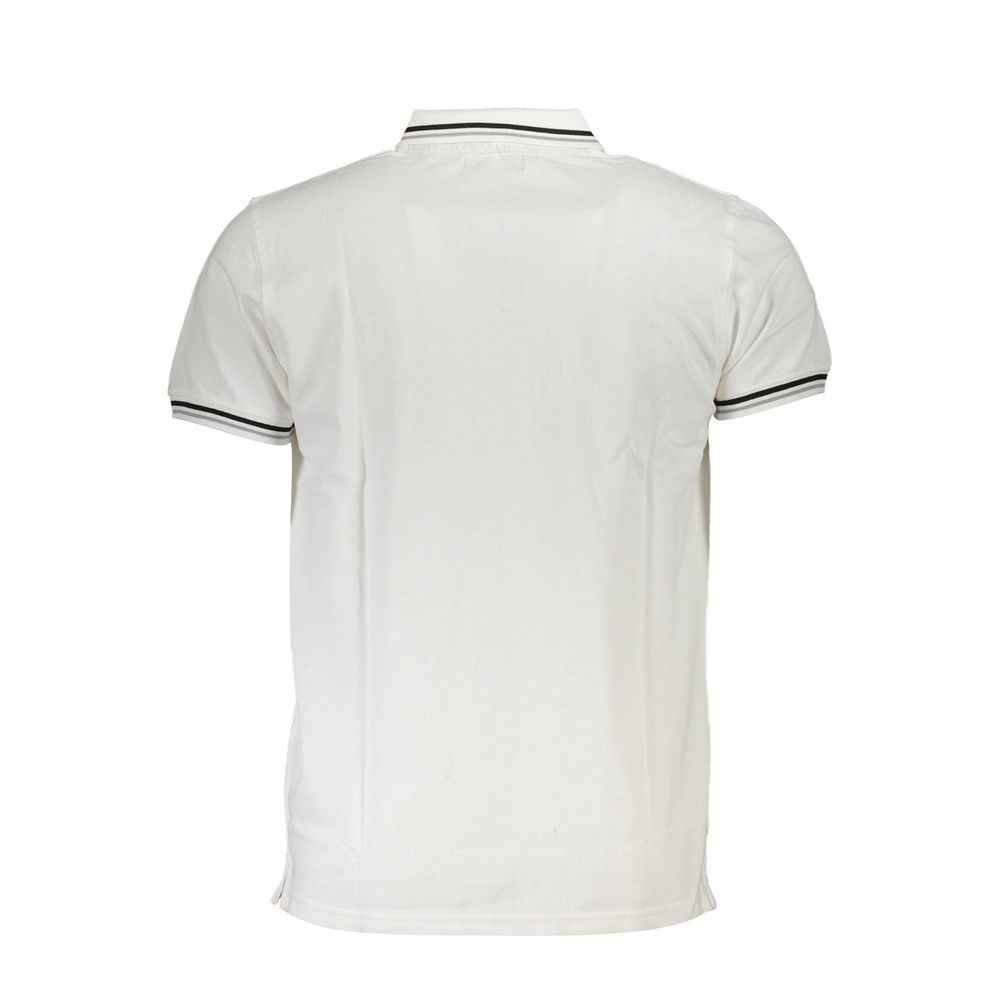 Cavalli Class White Cotton Men Polo Shirt - ClickThatClicks 