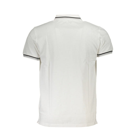 Cavalli Class White Cotton Men Polo Shirt - ClickThatClicks 