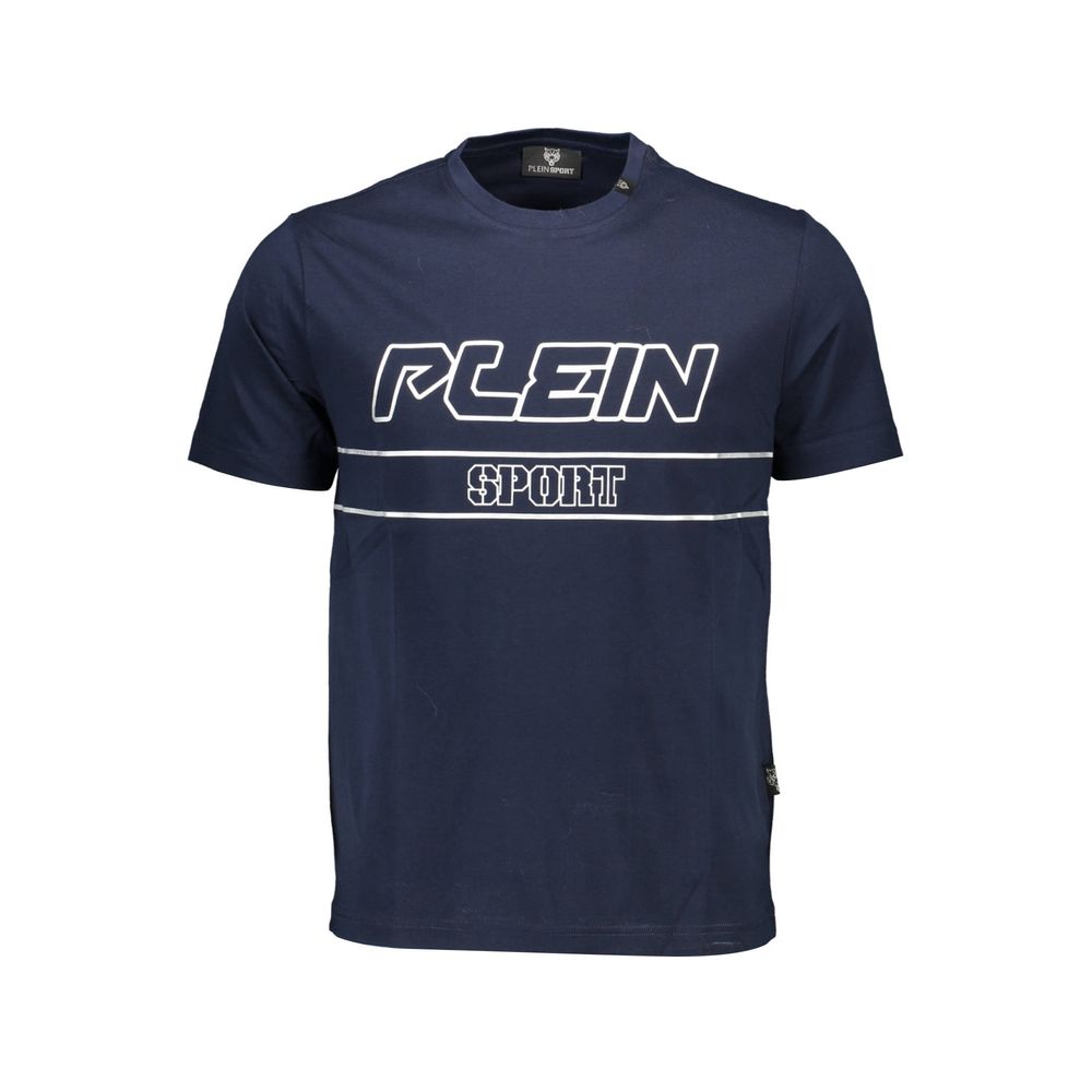 Plein Sport Blue Cotton Men's T-Shirt - ClickThatClicks 