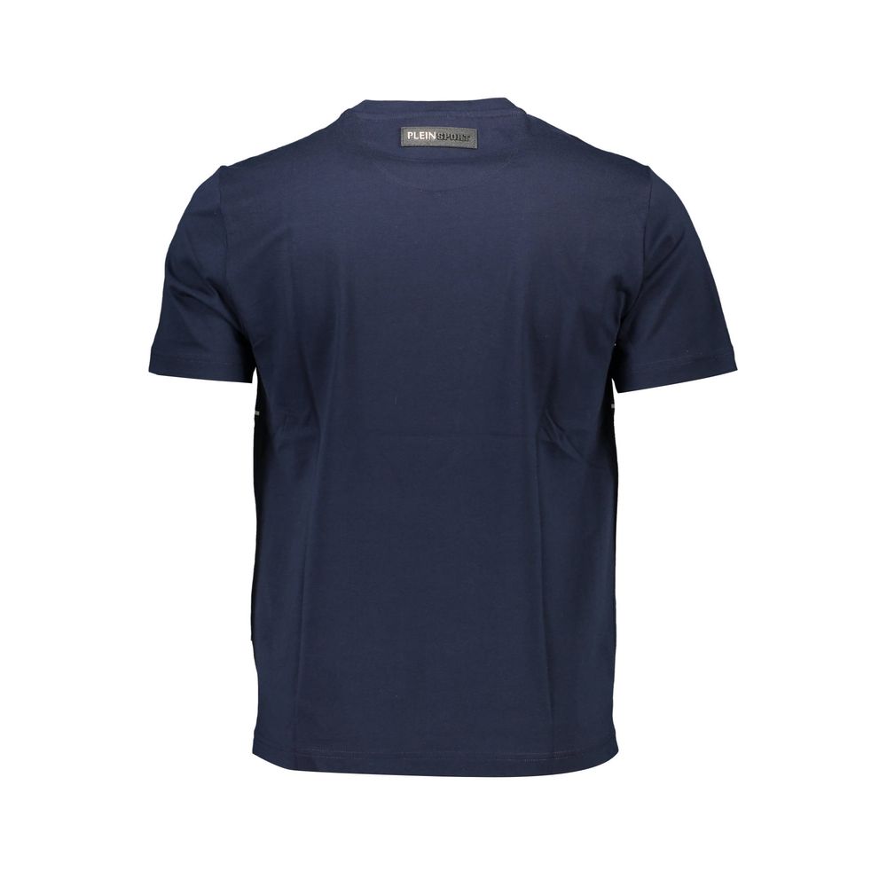 Plein Sport Blue Cotton Men's T-Shirt - ClickThatClicks 