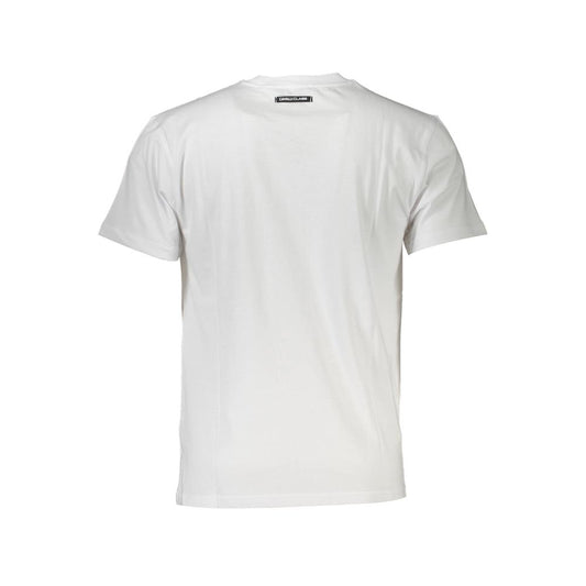 Cavalli Class White Cotton Men T-Shirt - ClickThatClicks 