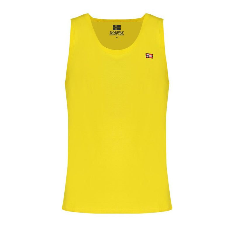 Norway 1963 Yellow Cotton Men Tank Top