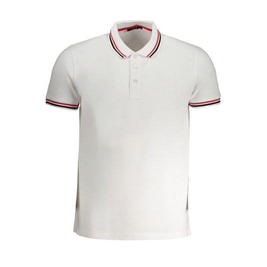 Cavalli Class Bianco Cotton Men's Polo Shirt - ClickThatClicks 
