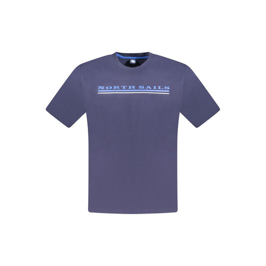 North Sails Blue Cotton Mens T-Shirt - ClickThatClicks 
