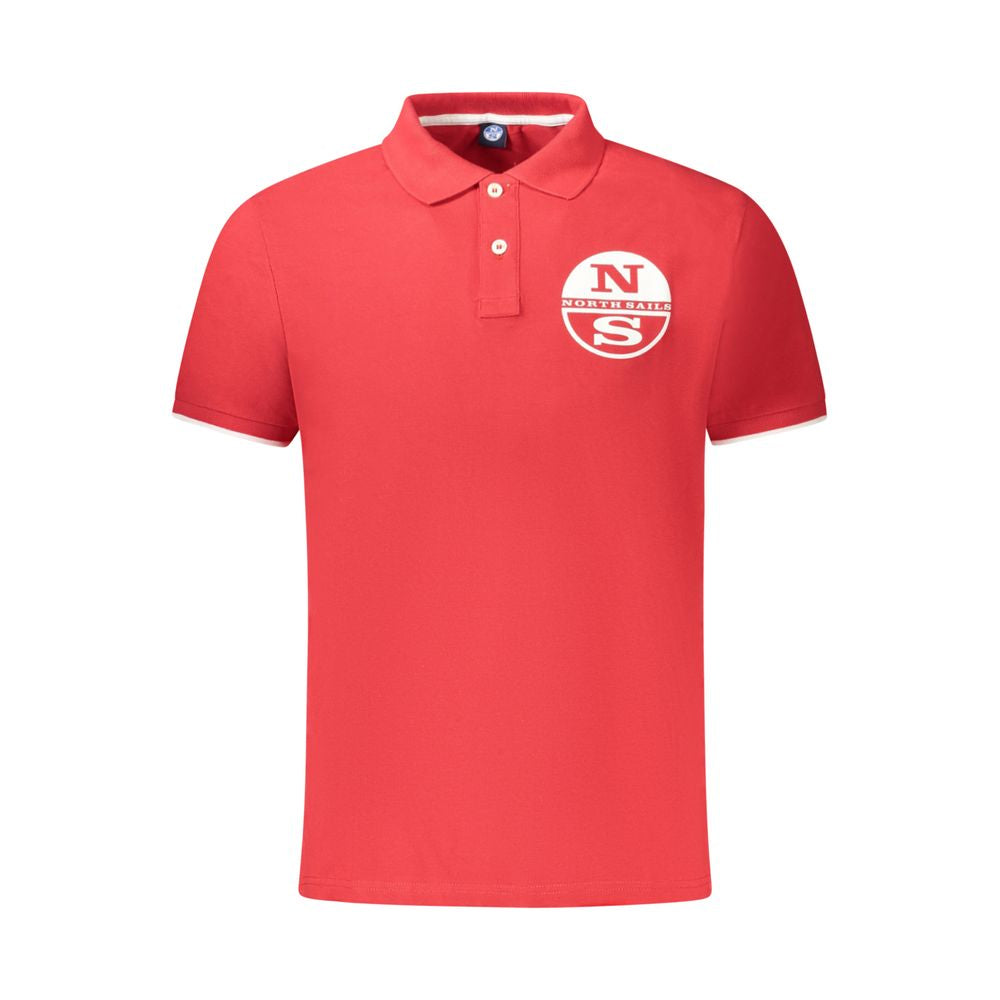 North Sails Red Cotton Men Polo - ClickThatClicks 