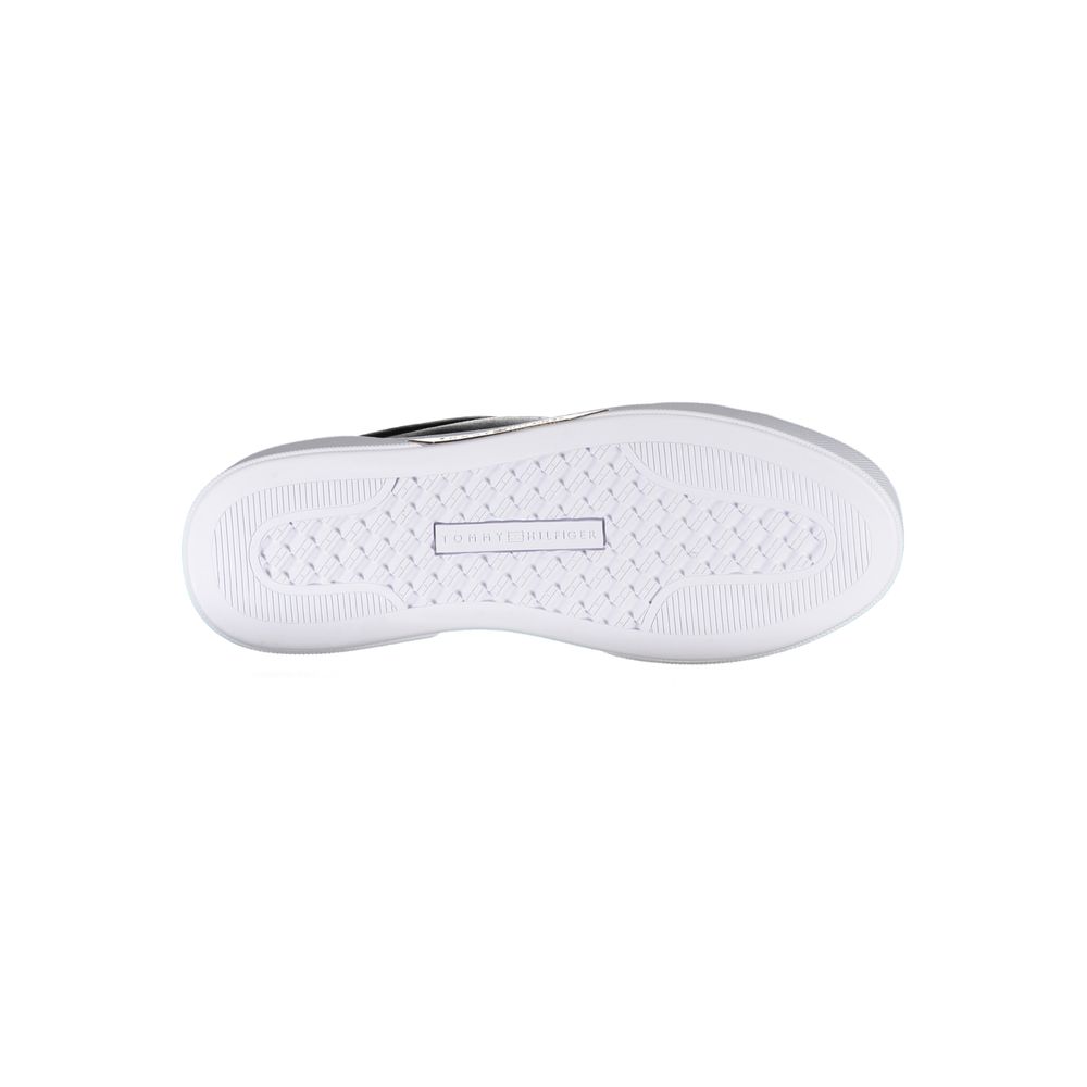 Tommy Hilfiger Black Leather Women Sneaker - ClickThatClicks 