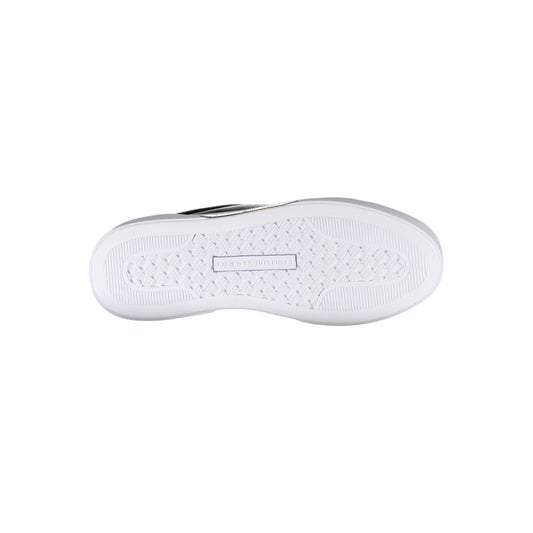 Tommy Hilfiger Black Leather Women Sneaker - ClickThatClicks 