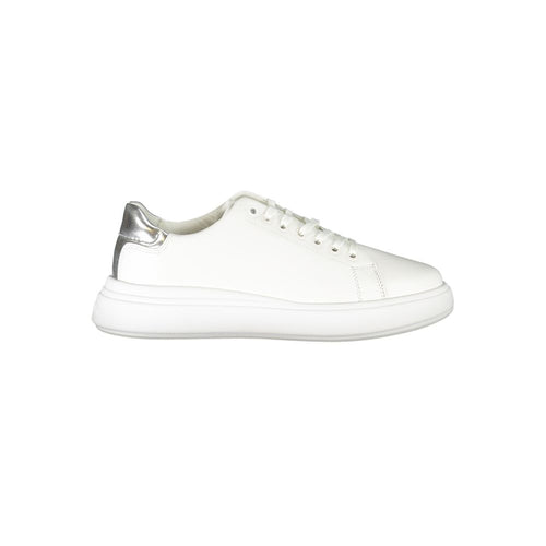 Calvin Klein Bianco Leather Women Sneaker - ClickThatClicks 