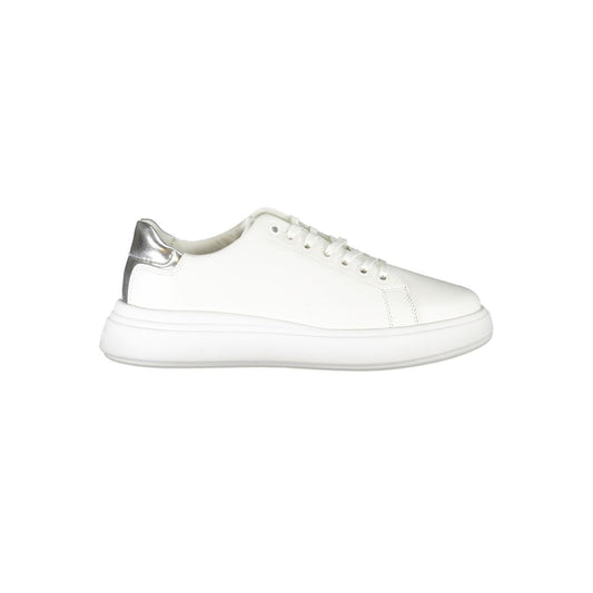 Calvin Klein Bianco Leather Women Sneaker - ClickThatClicks 