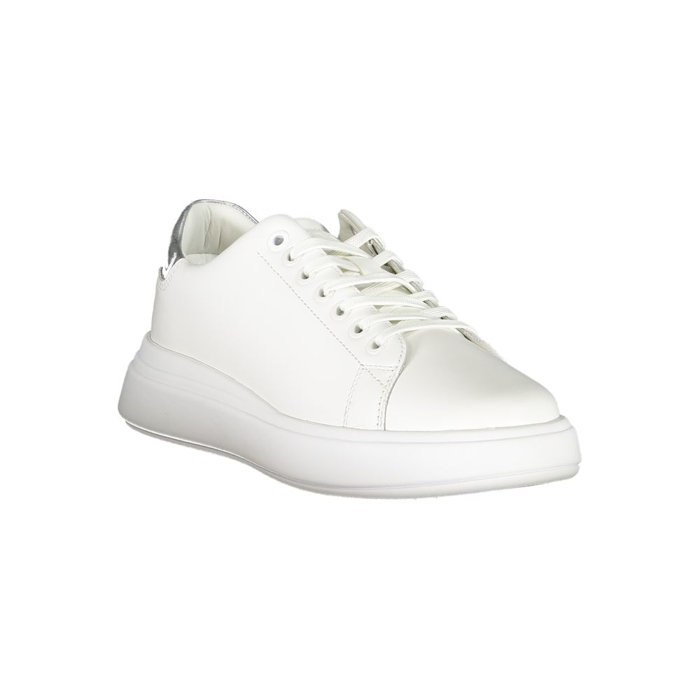 Calvin Klein Bianco Leather Women Sneaker - ClickThatClicks 