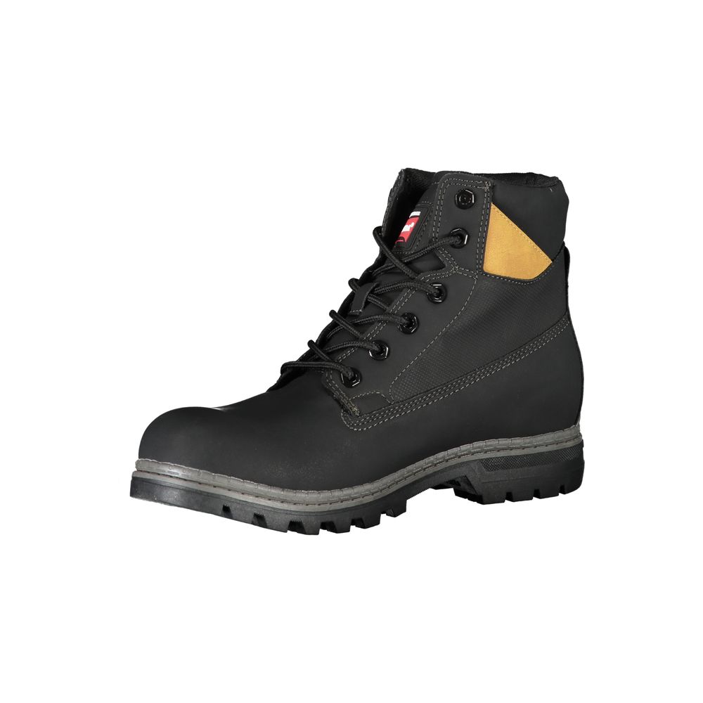 Carrera Black Polyurethane Men Ankle Boot - ClickThatClicks 