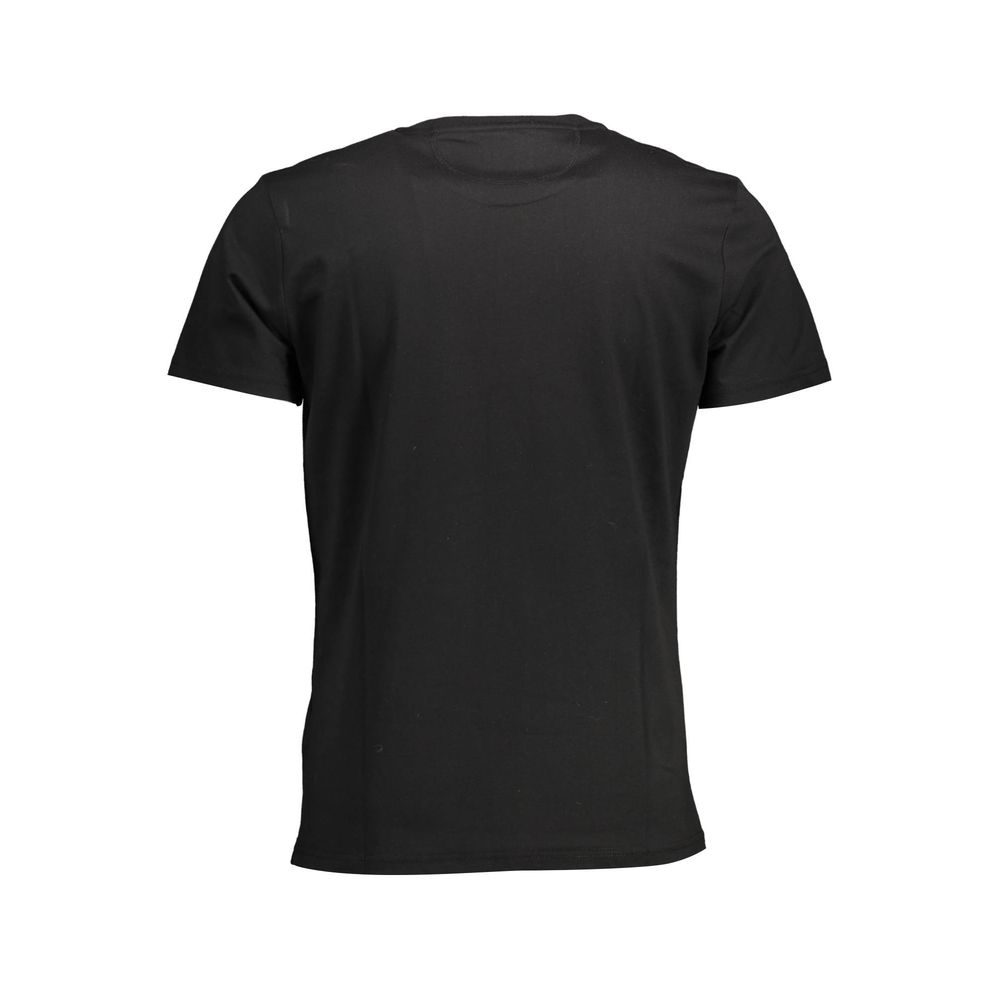 La Martina Black Cotton Men's T-Shirt - ClickThatClicks 