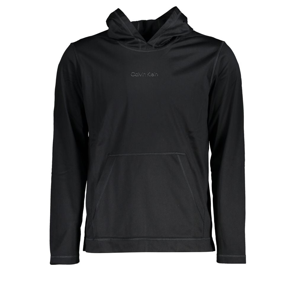 Calvin Klein Black Polyester Men's Hoodie - ClickThatClicks 