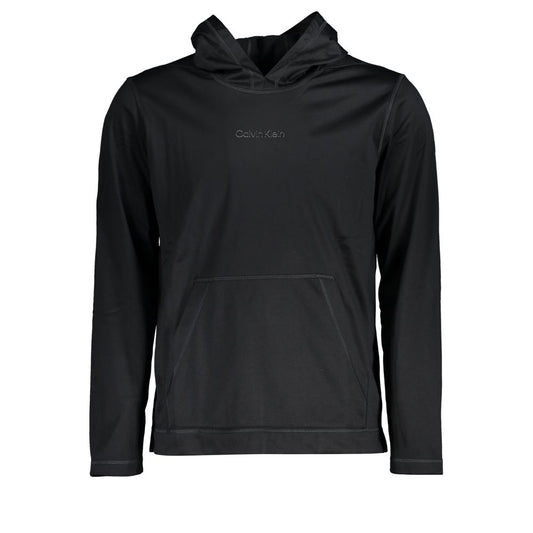 Calvin Klein Black Polyester Men's Hoodie - ClickThatClicks 