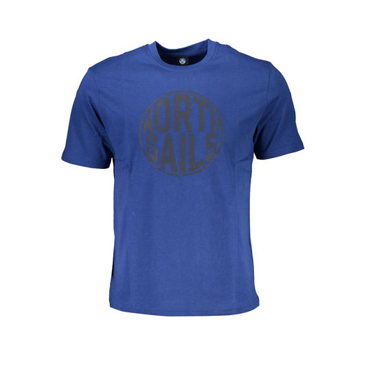 North Sails Blue Cotton Men's T-Shirt - ClickThatClicks 