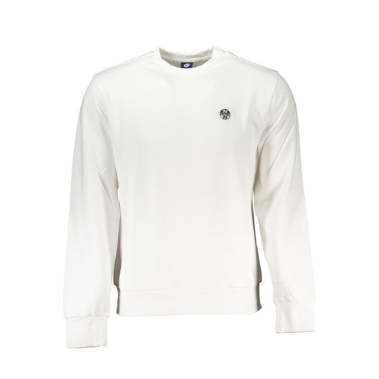 North Sails White Cotton Men Sweatshirt - ClickThatClicks 