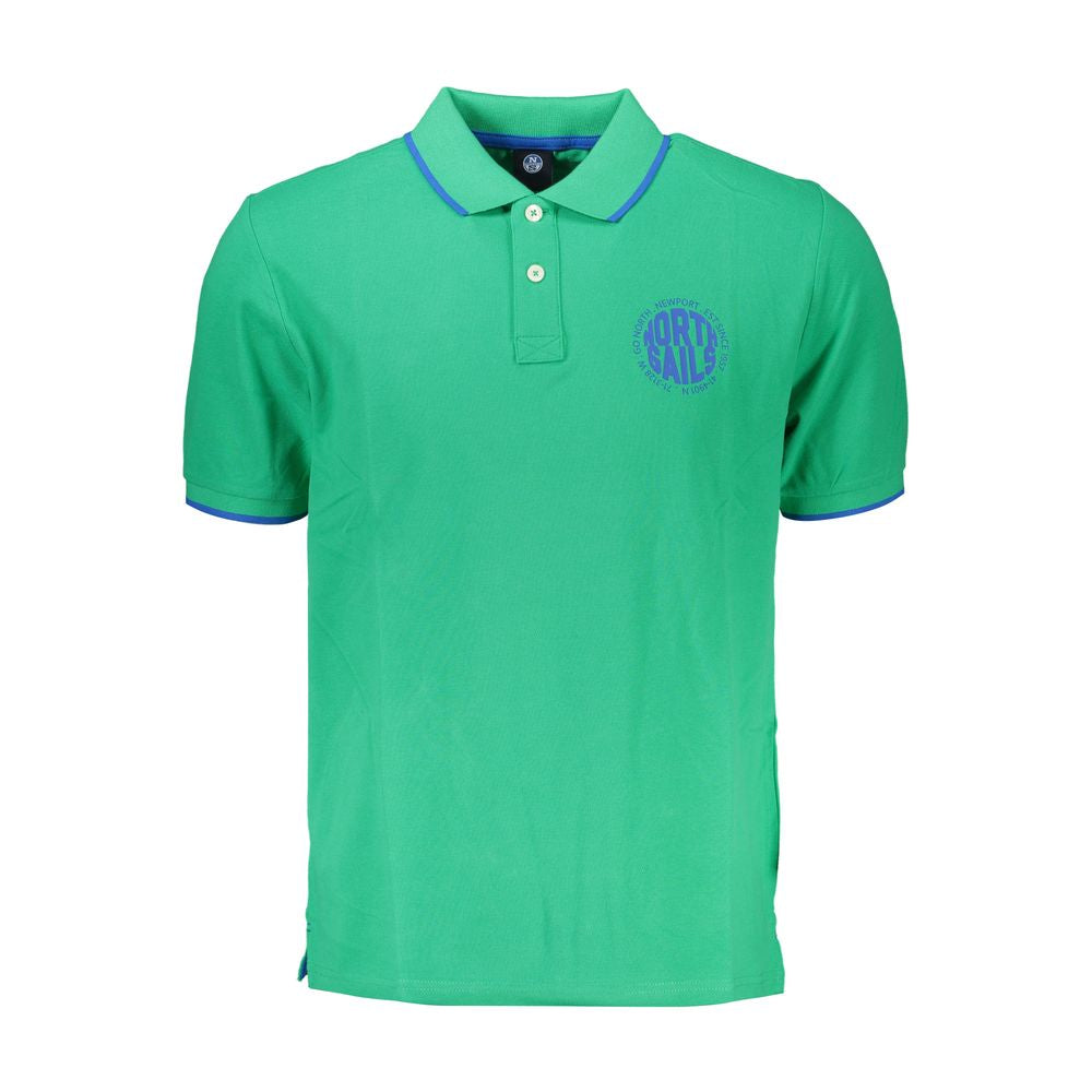 North Sails Verde Cotton Mens Polo Shirt - ClickThatClicks 