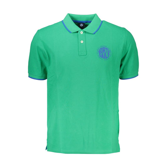 North Sails Verde Cotton Mens Polo Shirt - ClickThatClicks 