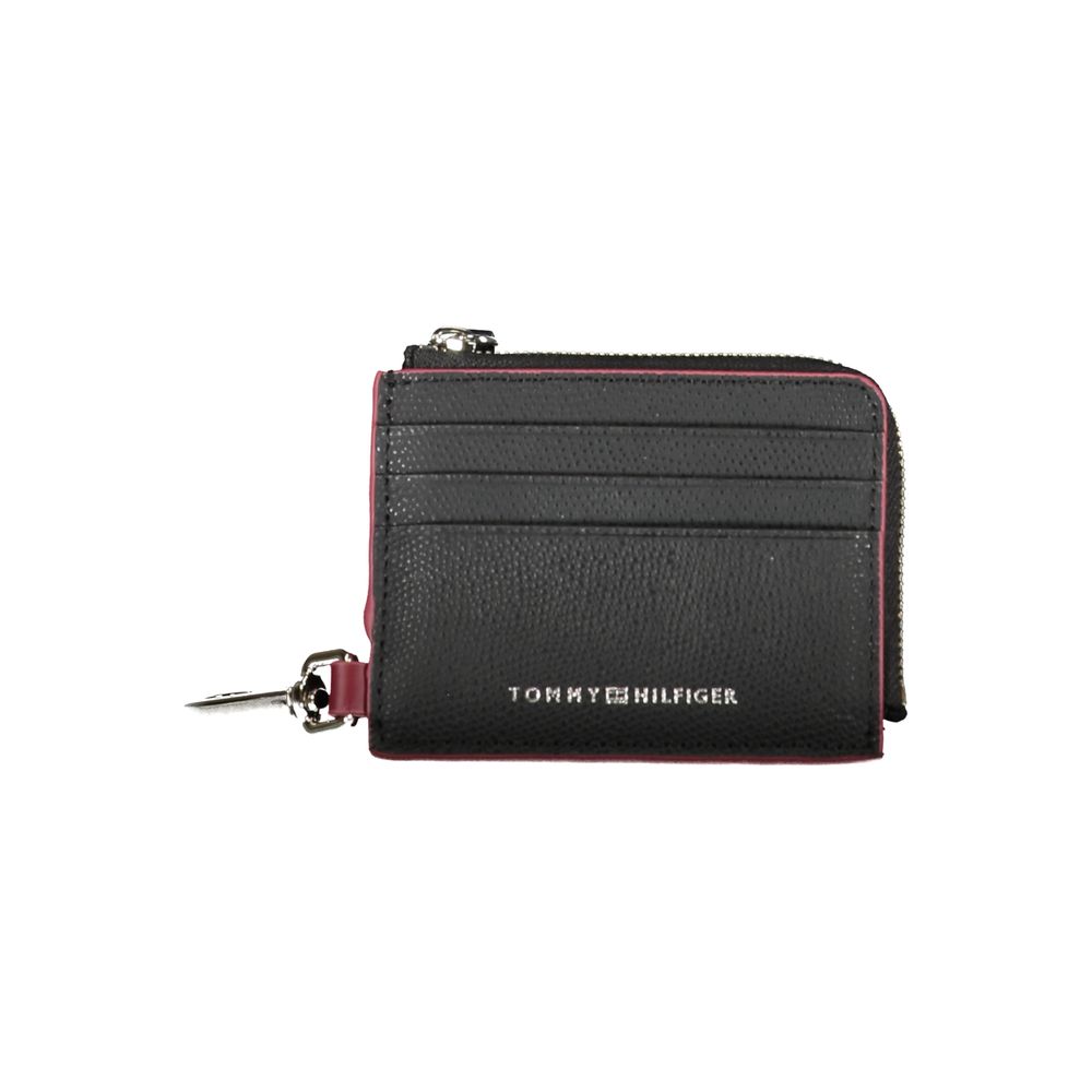 Tommy Hilfiger Black Leather Men Wallet Holder - ClickThatClicks 