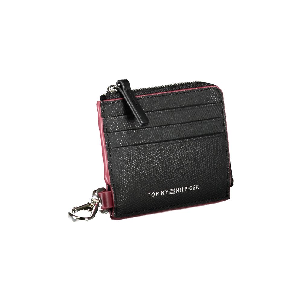 Tommy Hilfiger Black Leather Men Wallet Holder - ClickThatClicks 